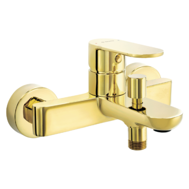 Deante Alpinia Gold Смеситель для ванны, золотой