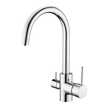 Deante Смеситель для мойки с подключением фильтра для воды, хром