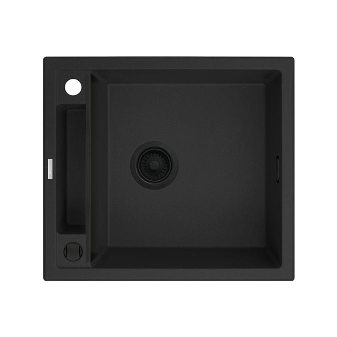Deante Magnetic черный – мойка 1 чаша, 560х500х219 мм + сифон