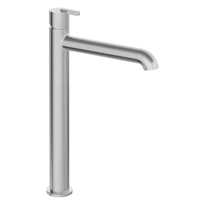 Deante Silia Steel Смеситель для раковины высокий, браш. сталь